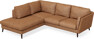 Madison - 2-sits soffa med divan vänster - Orange