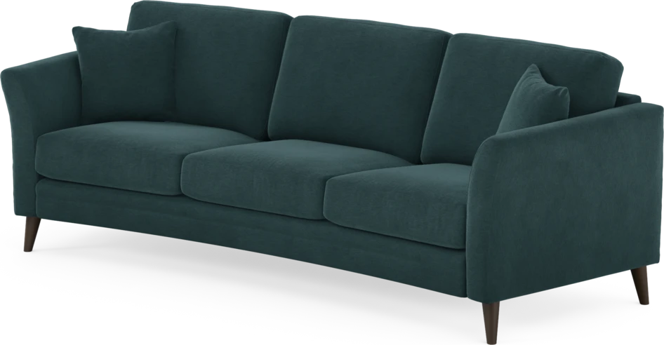 Eden - 3-sits soffa svängd - Blå