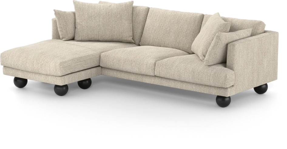 Harper - 4-sits med schäslong vänster - Beige
