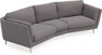 Madison - 3-sits soffa svängd, 90 cm - Grå