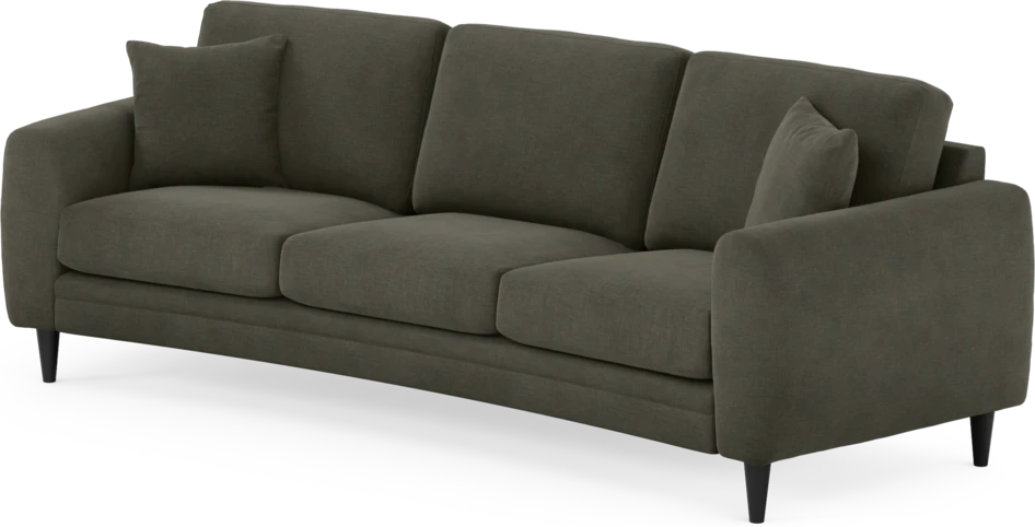 Eden - 3-sits soffa svängd - Grå