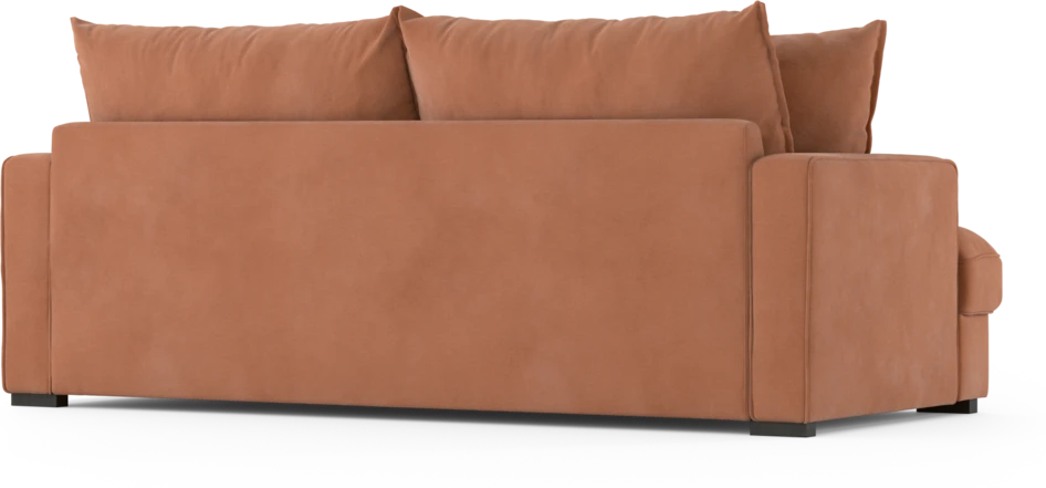 Mila - 3-sits soffa, hel dyna - Orange