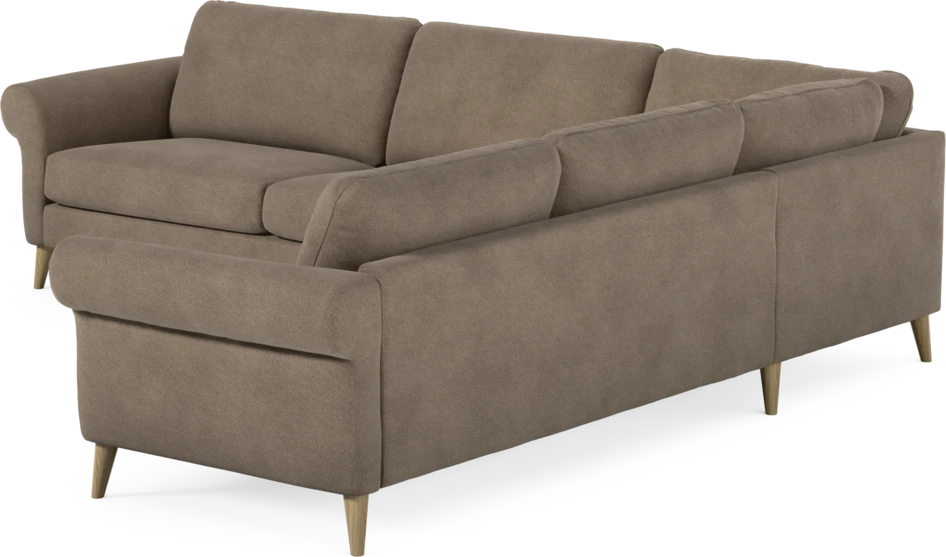 Bridge - Hörnsoffa, 3+2-sits - Brun