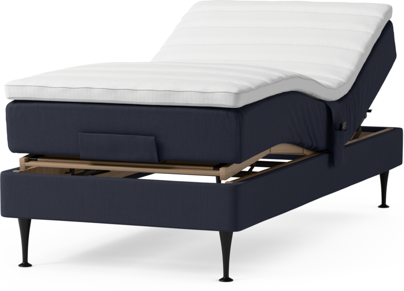 Roma Family - Ställbar säng, enkelsäng med bäddmadrass, B 80-120