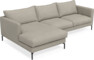 Impression Delux - 3-sits soffa med schäslong vänster - Grå