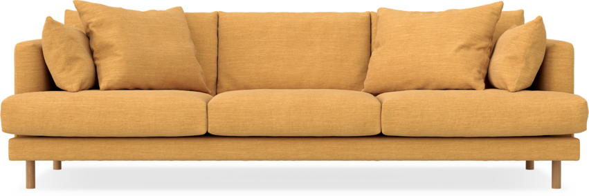 Harper - 4-sits soffa - Gul