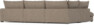Rossi - 3-sits soffa med divan vänster - Beige