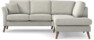 Eden - 2-sits soffa med divan - Grå