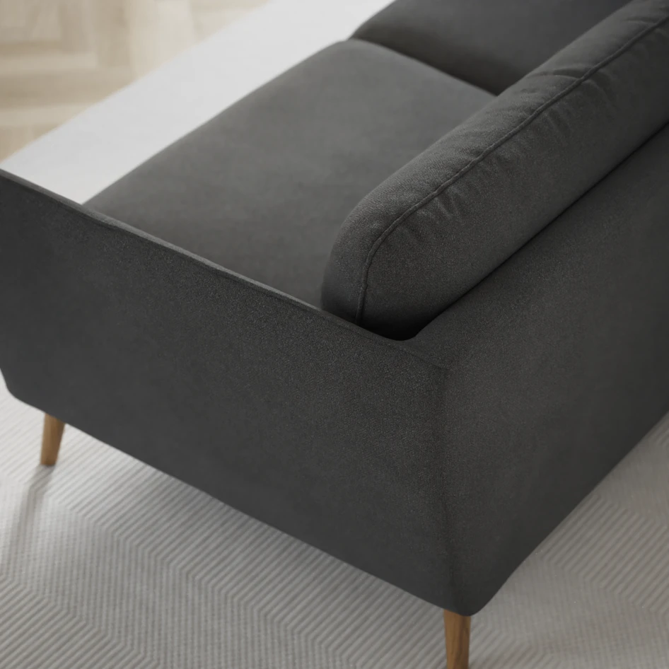 Madison Lux - 2-sits soffa med divan vänster och schäslong höger - Grå