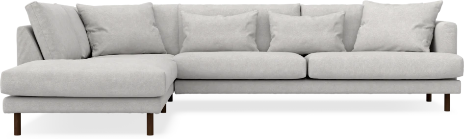 Harper - 3-sits soffa med divan vänster - Grå