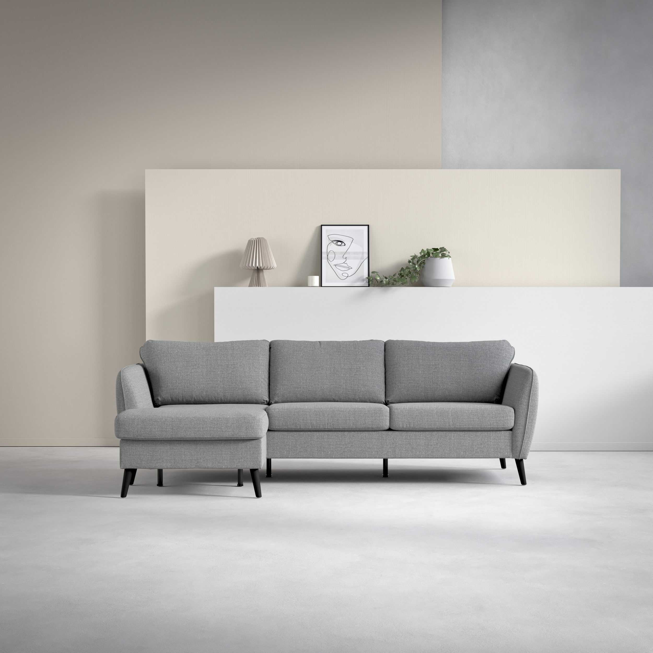 County - 3-sits soffa med flyttbar schäslong - inspiration