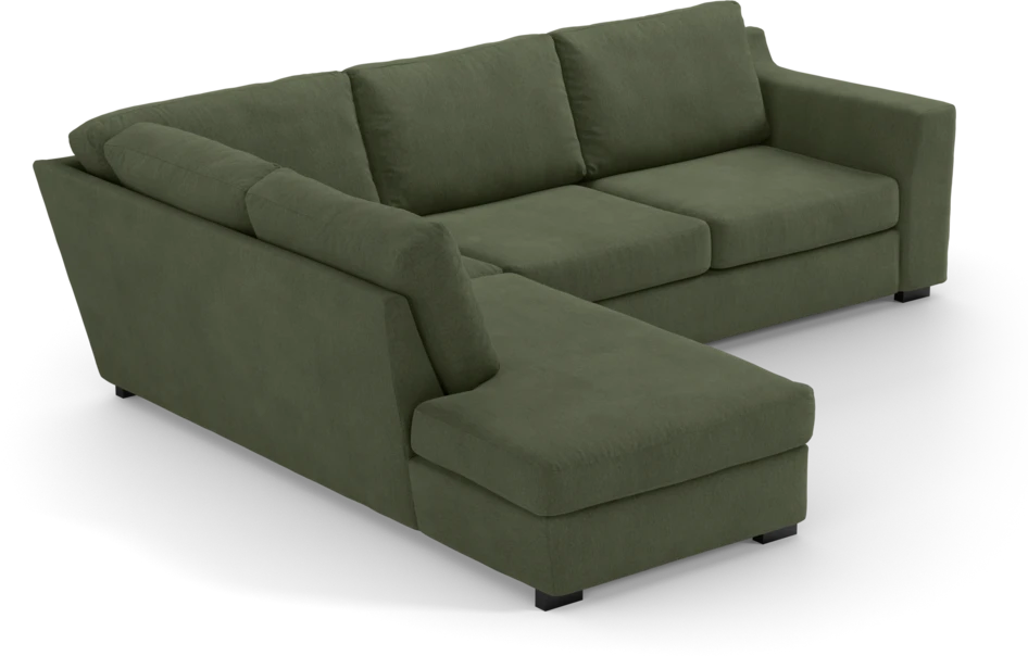 Friday - 2,5-sits soffa med divan vänster - Grön