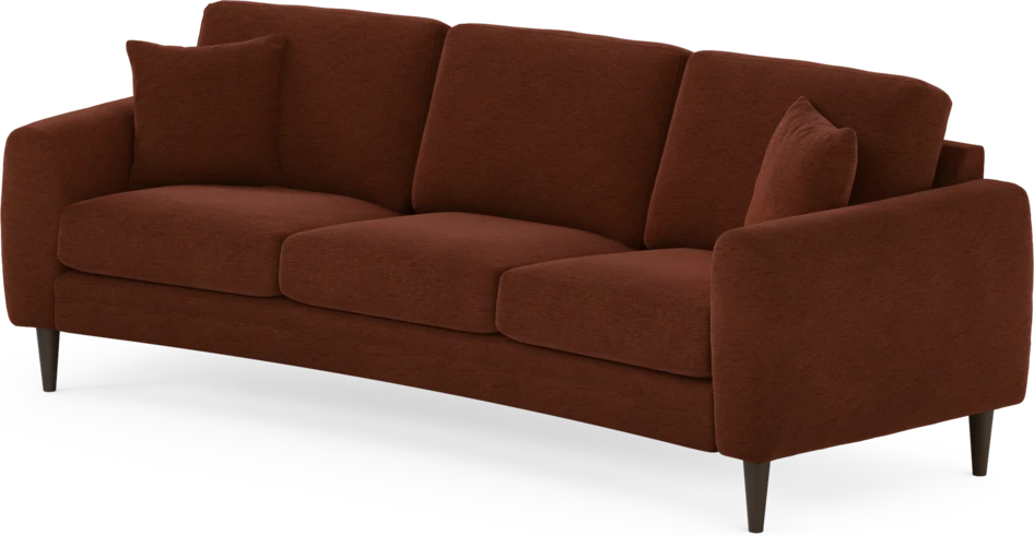 Eden - 3-sits soffa svängd - Orange