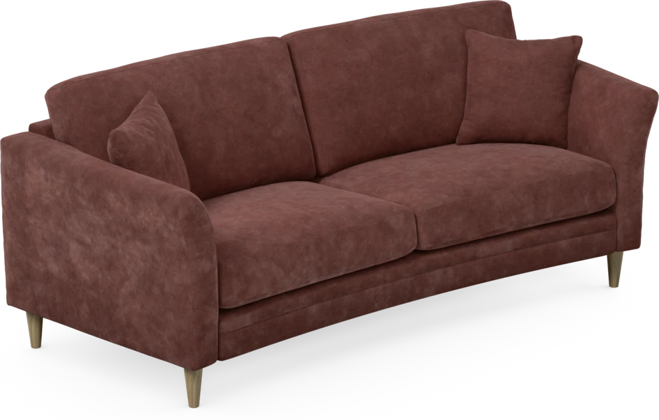 Eden - 2,5-sits soffa svängd - Röd