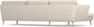 Madison Lux - 3-sits soffa med schäslong vänster - Beige