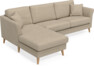 Eden - 2,5-sits soffa med schäslong - Beige