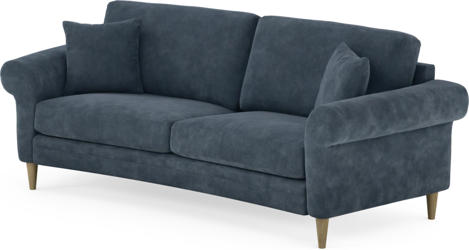 Eden - 2,5-sits soffa svängd - Blå