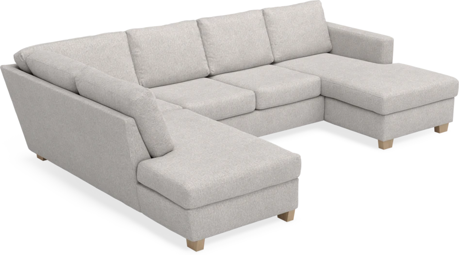 Friday - 3-sits soffa med divan vänster och schäslong höger - Grå