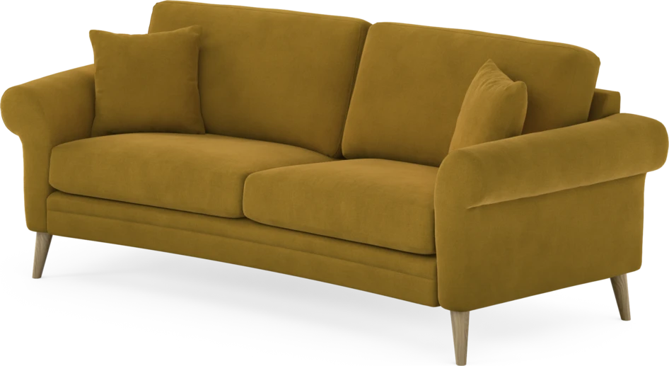 Eden - 2,5-sits soffa svängd - Gul