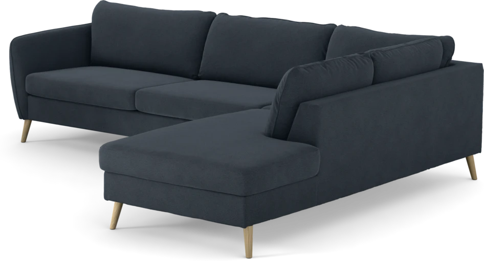 County - 2,5-sits soffa med divan höger - Blå