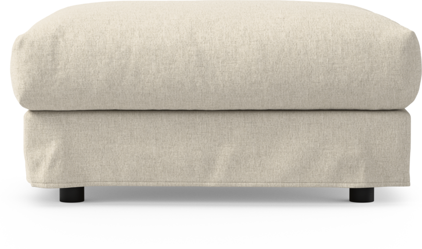 Cherrie - Fotpall 100 med kappa - Beige