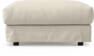 Cherrie - Fotpall 100 med kappa - Beige