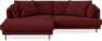 Harper - 4-sits med schäslong XL vänster - Rosa