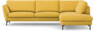 Madison Lux - 3-sits soffa med divan höger - Gul