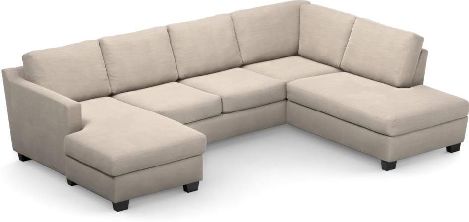 Friday - 3-sits soffa med schäslong vänster och divan höger - Beige