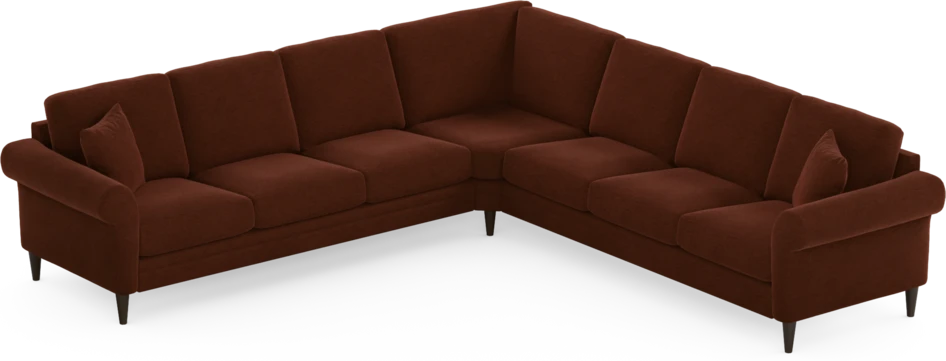 Eden - Hörnsoffa, 3+3-sits - Orange