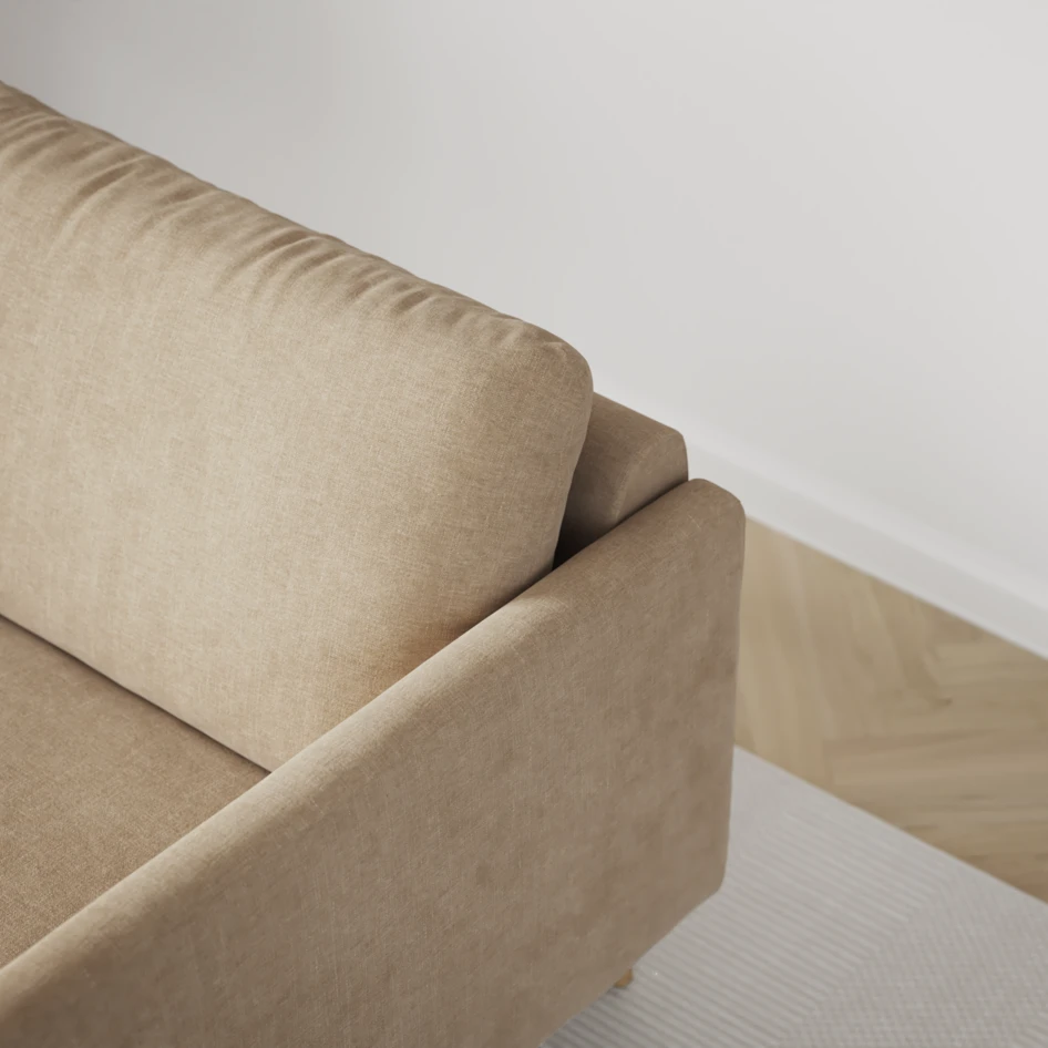 Madison Lux - Hörnsoffa med schäslong höger - Beige