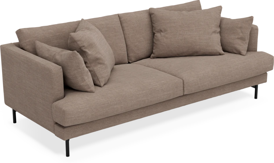 Harper - 3-sits soffa - Brun