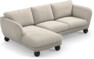 Madison Lux - 2-sits soffa med schäslong vänster - Beige