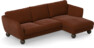 Madison - 2-sits soffa med schäslong höger - Orange