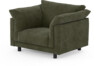 Cherrie - Fåtölj, fast klädsel - Grön