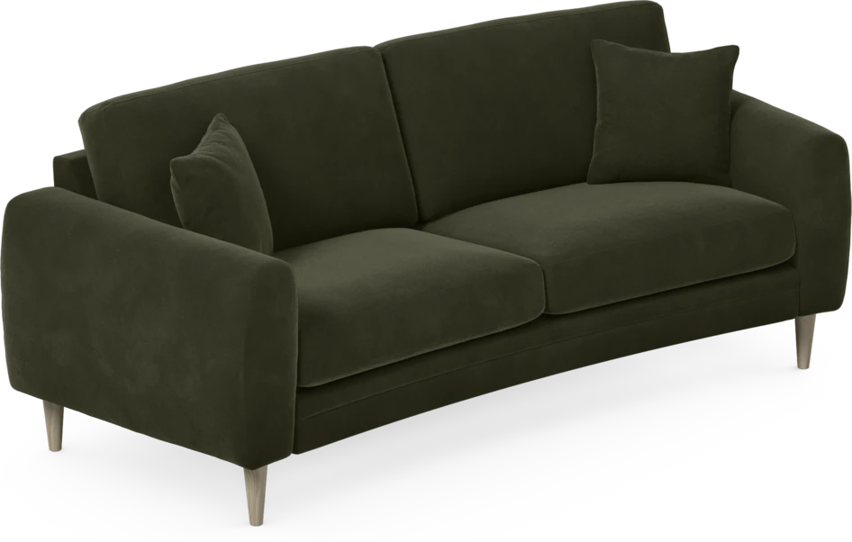 Eden - 2,5-sits soffa svängd - Grön