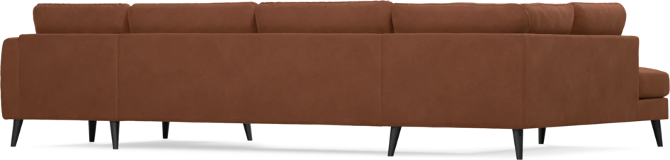 Bridge - 3-sits soffa med divan vänster och schäslong höger - Orange
