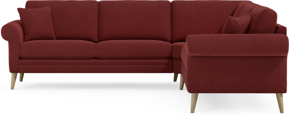 Eden - Hörnsoffa, 2,5+2,5-sits - Röd