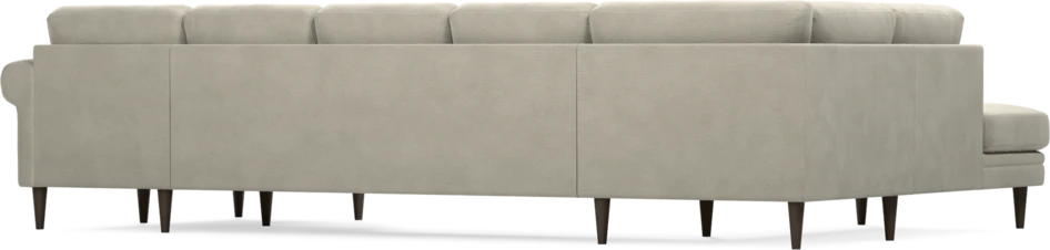 Eden - 3-sits soffa med divan vänster och schäslong höger - Brun