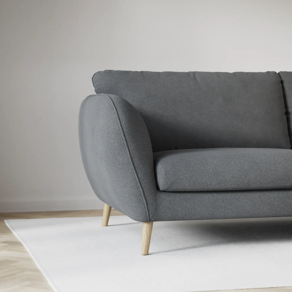 Madison Lux - 2-sits soffa med divan vänster och schäslong höger - Grå