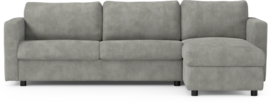 Lindö - Bäddsoffa 2,5-sits med schäslong, vändbar - Grå