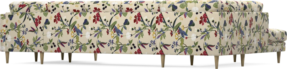 Eden - 3-sits soffa med divan vänster och schäslong höger - Flerfärgad