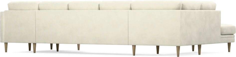 Eden - 3-sits soffa med divan vänster och schäslong höger - Vit