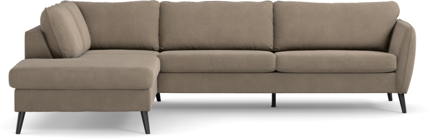 County - 2,5-sits soffa med divan vänster - Beige