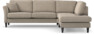 Eden - 2,5-sits soffa med divan - Beige
