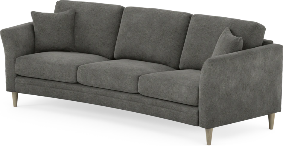 Eden - 3-sits soffa svängd - Grå