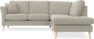 Eden - 2-sits soffa med divan - Brun