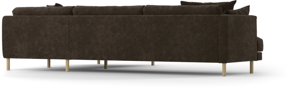 Harper - 3-sits soffa med divan höger - Brun