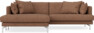 Harper - 4-sits med schäslong XL vänster - Orange