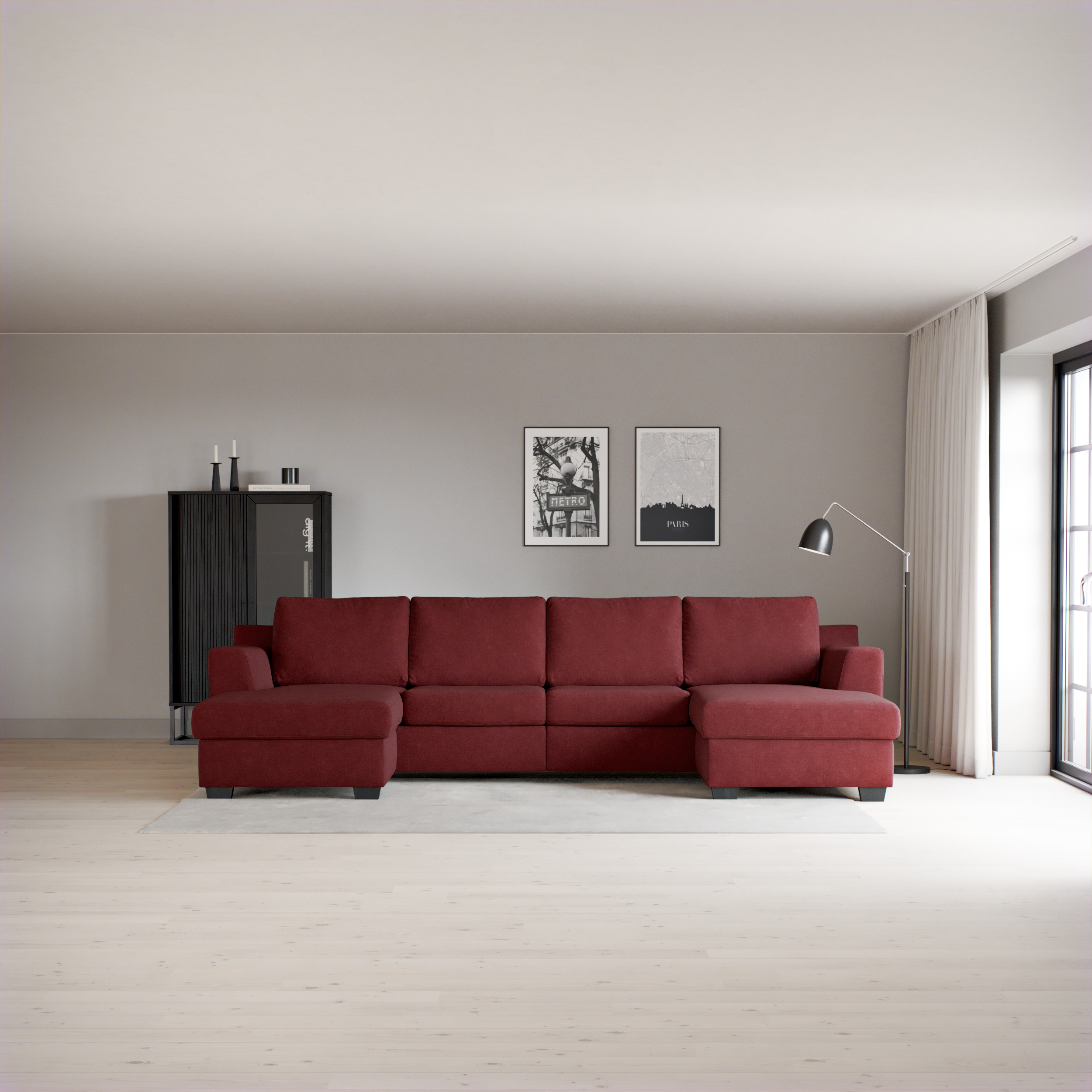 Friday - 2-sits soffa med två schäslonger - inspiration